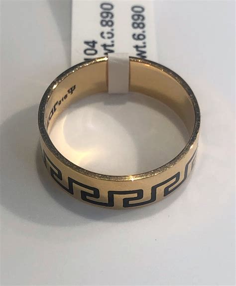 versace rapper ring|Versace ring size.